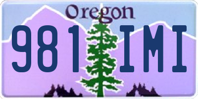 OR license plate 981IMI