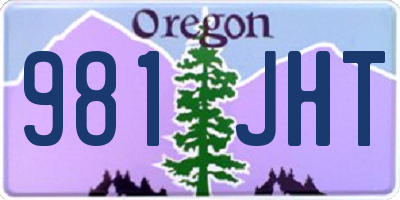 OR license plate 981JHT