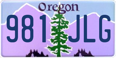 OR license plate 981JLG