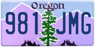 OR license plate 981JMG