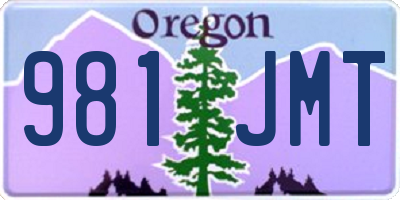OR license plate 981JMT