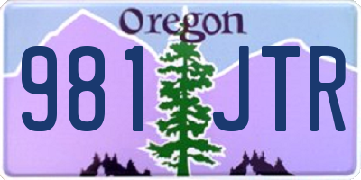 OR license plate 981JTR