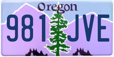 OR license plate 981JVE