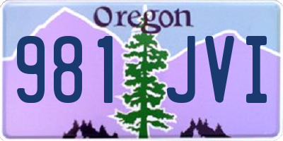 OR license plate 981JVI