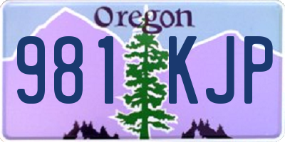 OR license plate 981KJP