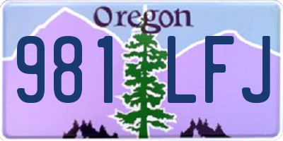 OR license plate 981LFJ