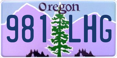 OR license plate 981LHG