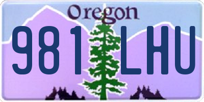 OR license plate 981LHU
