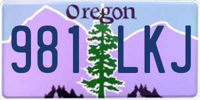 OR license plate 981LKJ