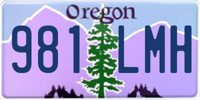 OR license plate 981LMH