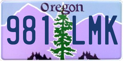 OR license plate 981LMK