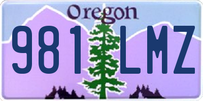 OR license plate 981LMZ