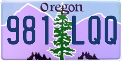 OR license plate 981LQQ