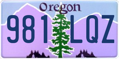 OR license plate 981LQZ