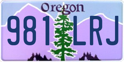 OR license plate 981LRJ