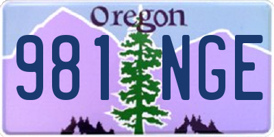 OR license plate 981NGE