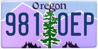 OR license plate 981OEP