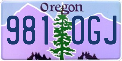 OR license plate 981OGJ