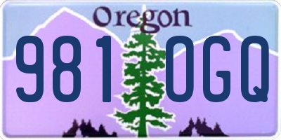 OR license plate 981OGQ