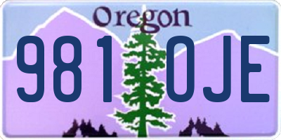 OR license plate 981OJE