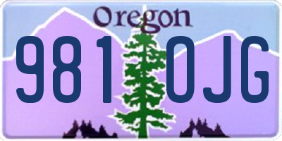 OR license plate 981OJG