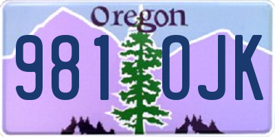 OR license plate 981OJK