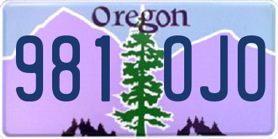 OR license plate 981OJO