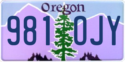 OR license plate 981OJY