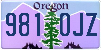 OR license plate 981OJZ