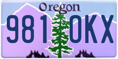 OR license plate 981OKX