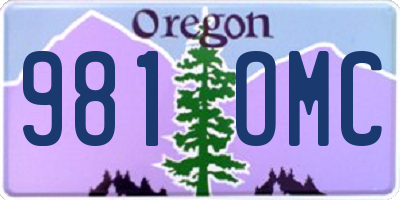 OR license plate 981OMC