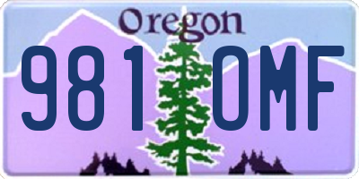 OR license plate 981OMF