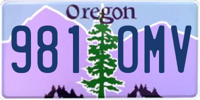 OR license plate 981OMV