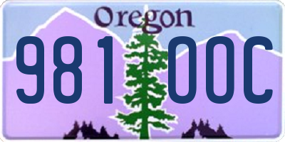 OR license plate 981OOC