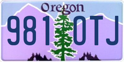 OR license plate 981OTJ