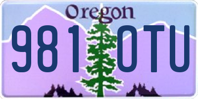 OR license plate 981OTU