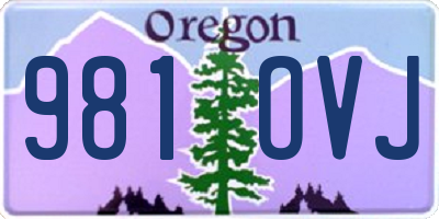 OR license plate 981OVJ