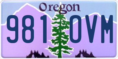 OR license plate 981OVM