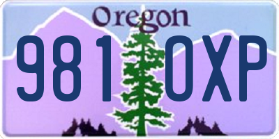 OR license plate 981OXP