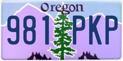 OR license plate 981PKP