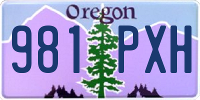 OR license plate 981PXH
