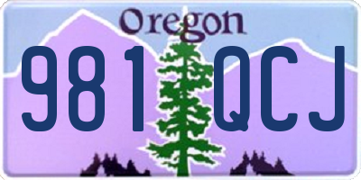 OR license plate 981QCJ