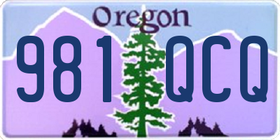 OR license plate 981QCQ