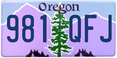 OR license plate 981QFJ