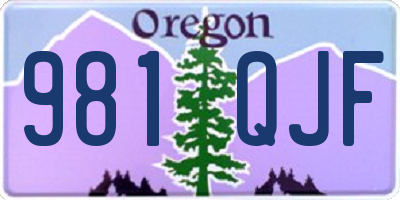 OR license plate 981QJF