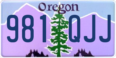 OR license plate 981QJJ