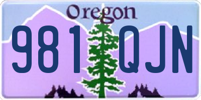 OR license plate 981QJN