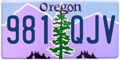 OR license plate 981QJV