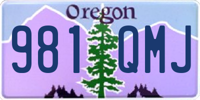 OR license plate 981QMJ