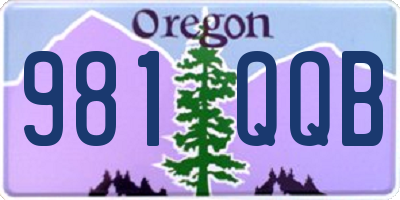 OR license plate 981QQB